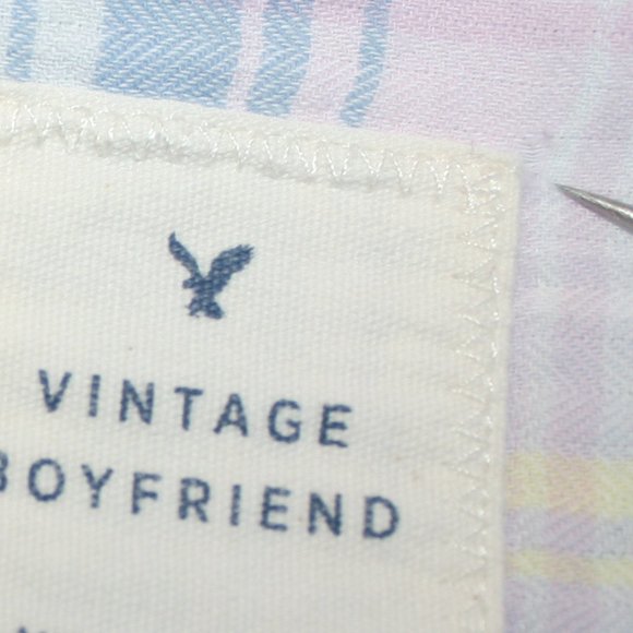 AEO | Vintage Boyfriend Flannel Shirt | Large - Picture 12 of 16